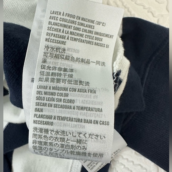Abercrombie & Fitch Blue and White Long Sleeve Tee - Picture 7 of 8